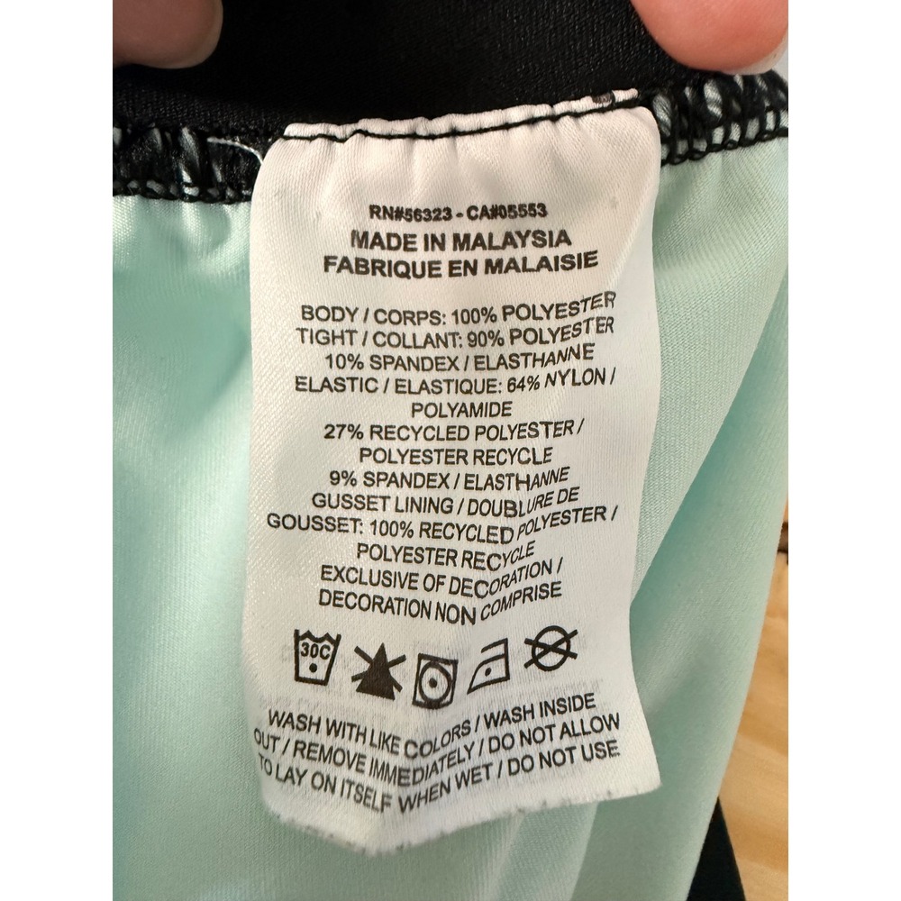 Nike Air Womens 2-in-1 Running Shorts Aqua Blue Logo Print CT7366-336 Size S - Picture 3 of 5